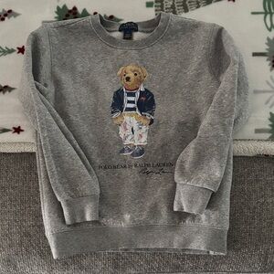 Polo by Ralph Lauren Gray Bear Crewneck Sweater